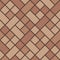 Brown Flanders weave pavement top view pattern