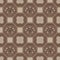 Brown floor tiles ornament vector pattern print.