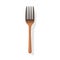 Brown Fork Flat Design Illustration On White Background