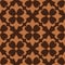 Brown french ornamental ceramic tile