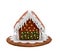Brown gingerbread house, Christmas, figure 2020. Handmade
