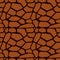 Brown Giraffe skin seamless pattern. Vector animal giraffe texture background