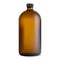 Brown glass bottle. Medical syrup jar. Shampoo