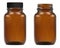 Brown glass medical bottle. Apothecary container