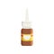 Brown glass medical nasal antiseptic spray bottle, pharmaceutical medicament vector Illustration on a white background