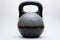 Brown gray kettlebell isolated on white background