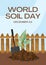 Brown Green Illustrated World Soil Day Poster