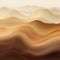 Brown And Green Mountains In A Wavy Desert