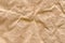 Brown Grocery Bag Kraft Paper Crumpled Mottled Grunge Texture Detail