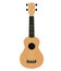 Brown hawaiian guitar isolated on a white background. ukulele icon. ukulele symbol. hawaii national musical instrument