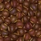 Brown hazelnuts seamless background