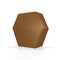 Brown hexagon packaging box