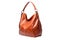 Brown Hobo Bag On White Background