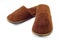 Brown home slippers