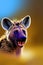 Brown Hyena Animal. AI Generated.