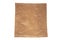 Brown kraft paper recyclable bag on white background isolated flat lay. Say no to plastic. Eco friendly bag for food