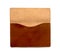 Brown leather clutch bag