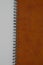 Brown leather coated spiral agenda