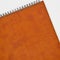 Brown leather coated spiral agenda