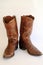 Brown Leather Cowboy Boots