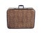 Brown leather suitcase