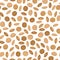 Brown lentils vector cartoon seamless pattern for template farmer market design, label and packing