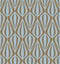Brown on light blue tear drop striped shaped lantern pattern seamless repeat background