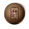 Brown line Bicycle rental mobile app icon isolated on white background. Smart service for rent bicycles in the city