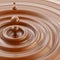 Brown liquid chocolate drop background