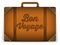 Brown Luggage Bag Illustration