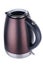 Brown matt painted stainless steel kettle on white background