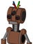 Brown Mech With Multi-Toroid Head And Square Mouth And Three-Eyed And Wire Hair