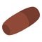 Brown medical capsule icon, isometric style