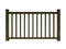 Brown metal classic railing render
