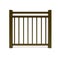Brown metal design railing