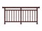 Brown metal modern railing render 3d model