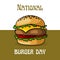 Brown Modern National Burger Day