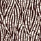 Brown Monochrome Tribal Abstract Hand Drawn Wavy Vector Seamless Pattern. Zebra Animal Skin. Trendy Fashion Print