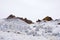 Brown Mountain peak cresting snowy hill tops