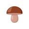 Brown mushroom icon