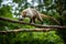 Brown-nosed Coati in zoopark