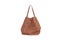 A brown nubuck women handbag