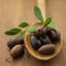 Brown olives