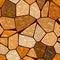 Brown orange marble irregular plastic stony mosaic seamless pattern texture background