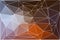 Brown orange white geometric background with mesh.