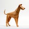 Brown Origami Dog: American Studio Craft Inspired Origami Art