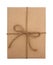 Brown paper package tied with string