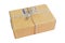 brown parcel box on white