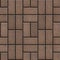 Brown Pave Slabs Rectangles Laid out in a Chaotic