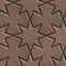 Brown Paving Slabs Laid in the Form of Stars and
